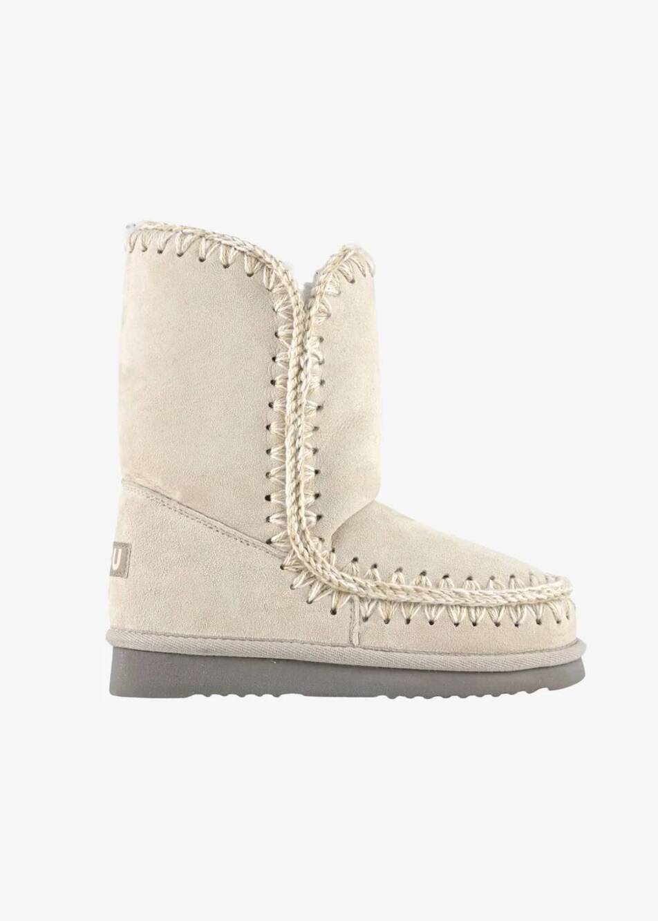 NEW MOU women's eskimo 24 suede boots in chalk